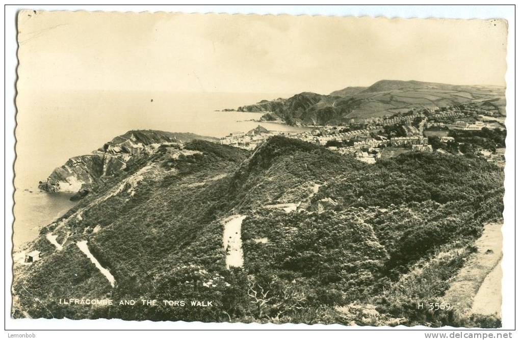 United Kingdom, Ilfracombe And The Tors Walk, Used RP Postcard [P8892] - Ilfracombe