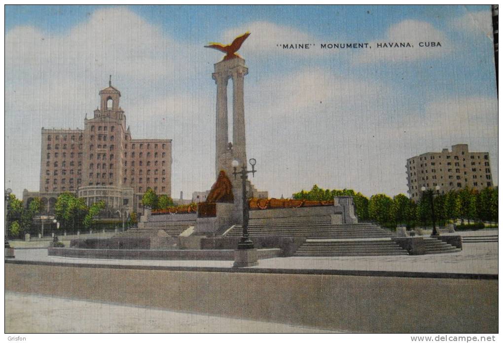 Cuba La Habana Monumento Al Maine - Other & Unclassified