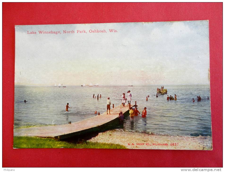 - Wisconsin > Oshkosh  Lake Winnebago North Park   Ca 1910= = == == Ref 501 - Oshkosh