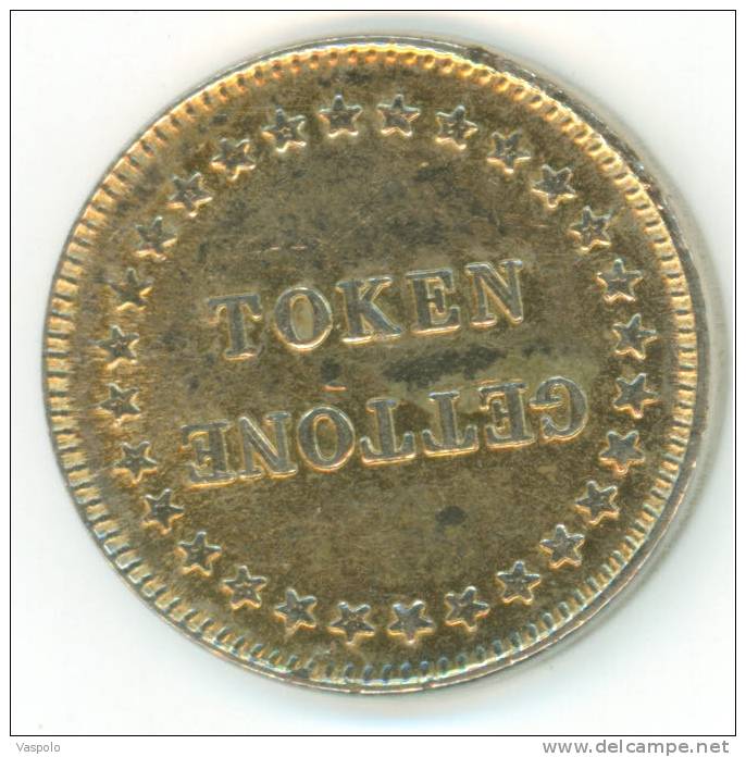 TOKEN;JETON;GETTONE-FLAT EDGE,NICE GRADE-DIAMETER-25 Mm - Other & Unclassified