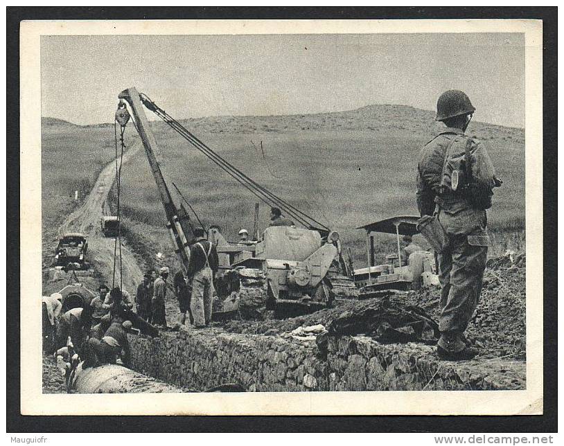 ALGERIE / GUERRE / PACIFICATION / GRACE A L' ARMEE LES TRAVAUX D' EQUIPEMENT SE POURSUIVENT / CACHET AFN SP 86920 / 1956 - Autres & Non Classés