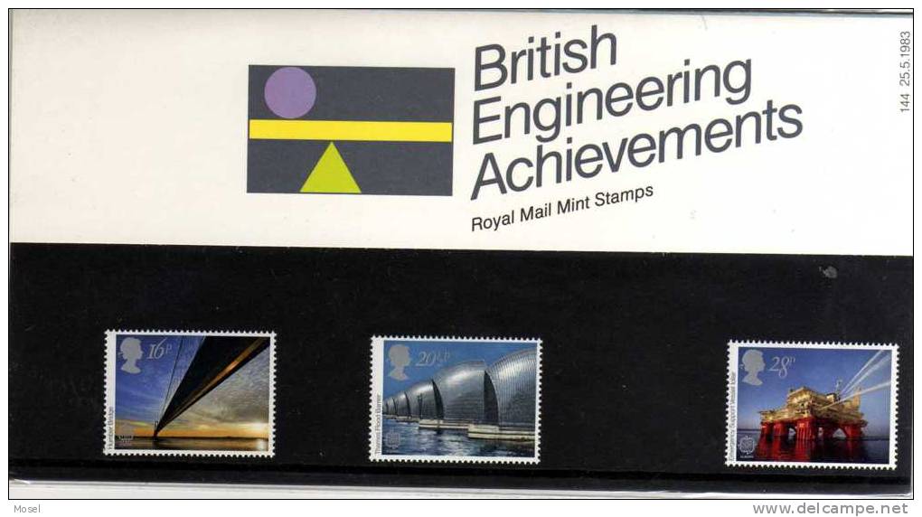 1983 Engineering Achievements Europa Presentation Pack PO Condition - Presentation Packs