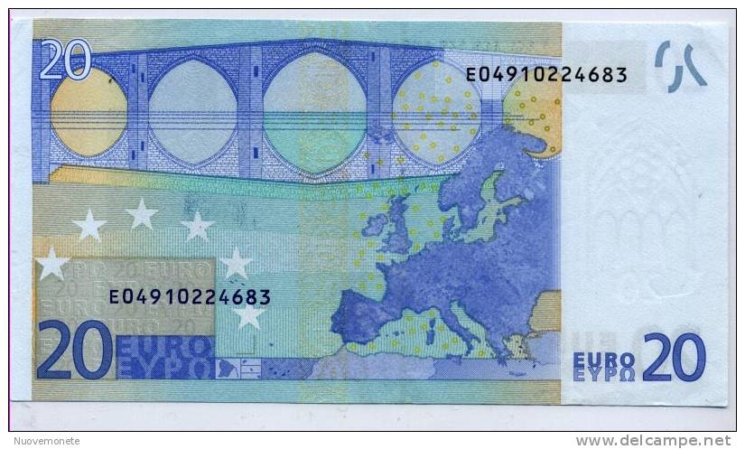 EURONOTES BANCONOTA BILLET DA 20 EURO E SLOVACCHIA G015C1 FDS - 20 Euro