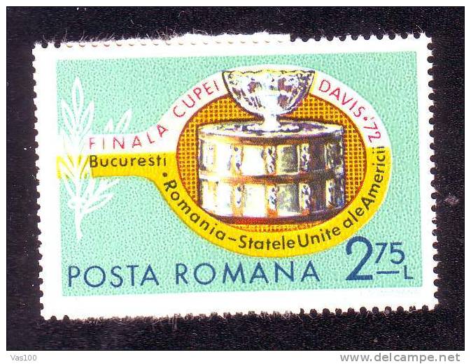 Romania DAVIS CUP World 1972 Romania-USA,** Mint Stamp MNH. - Unused Stamps