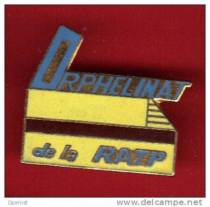 21741-pin's RATP.transports Parisiens.orphelinat.enfants.signé Cedjorie - Transportation