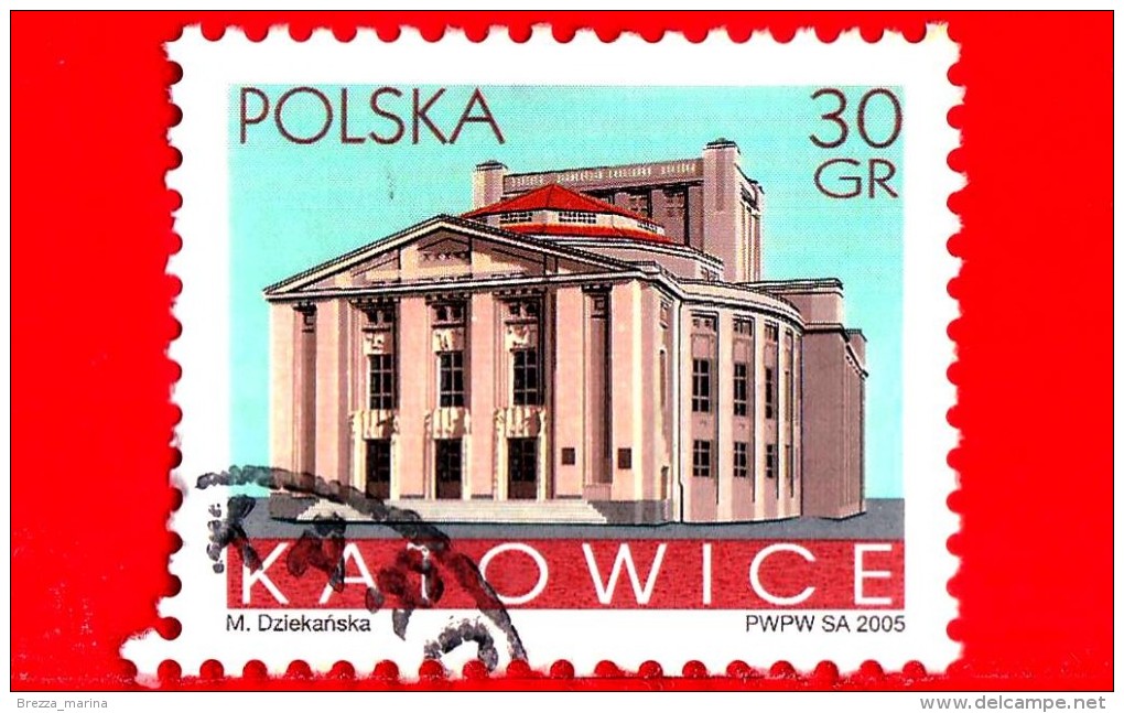 POLONIA - POLSKA - Usato - 2005 - Teatro Di Katowice - 30 - Used Stamps