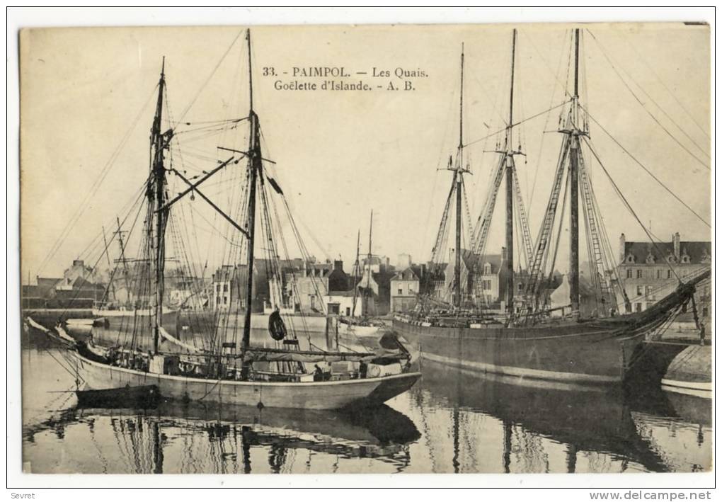 PAIMPOL  - Les Quais - Goélette D´Islande. - Paimpol