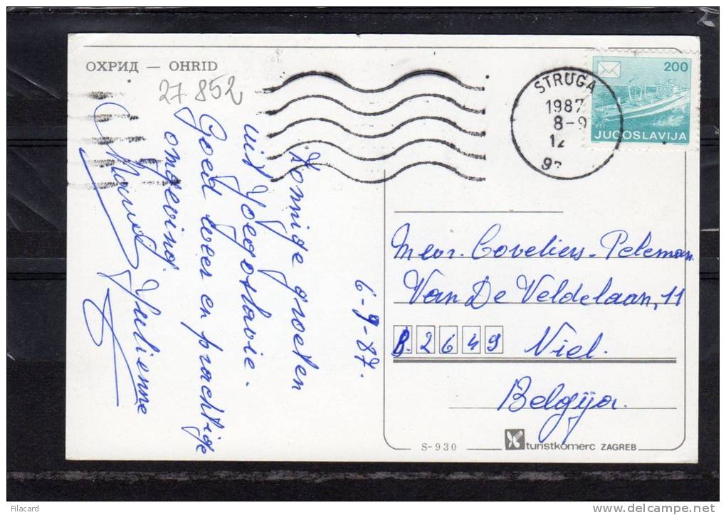 27852     Macedonia  (Ex-Jugoslavia),    Ohrid,  VG  1987 - Macedonia Del Nord