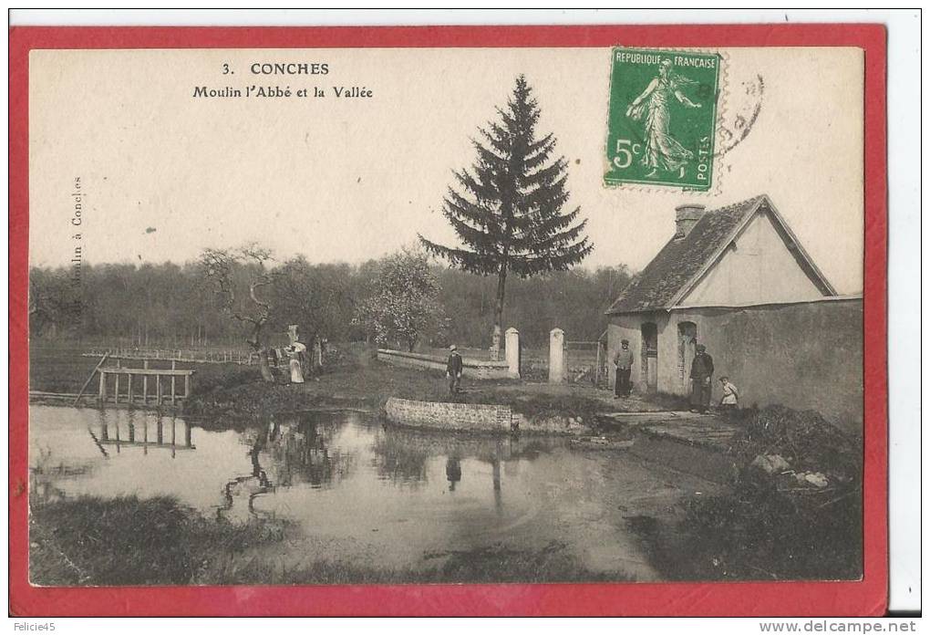 349m CONCHES - Moulin L'Abbé  Et La Vallée - Conches-en-Ouche