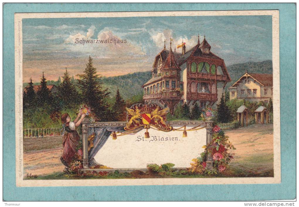 St.  BLASIEN  -  Schwarzwaldhaus.  -  BELLE  CARTE PRECURSEUR  - - St. Blasien