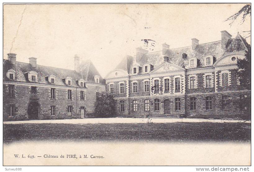 35 - Château De Piré, à M. Carron (à L'attention Abbé) - Autres & Non Classés