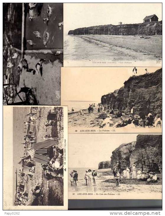 559A)- LOT DE 5 CARTES DU 14 - LUC SUR MER - Luc Sur Mer