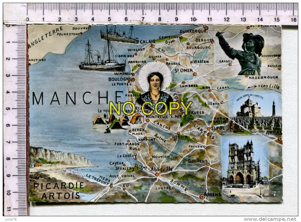 PLAN :   PICARDIE - ARTOIS   -  Cartographie  -  Illustrations - Picardie