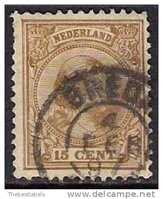 NETHERLANDS NEDERLAND 1891 Nº 39a - Oblitérés
