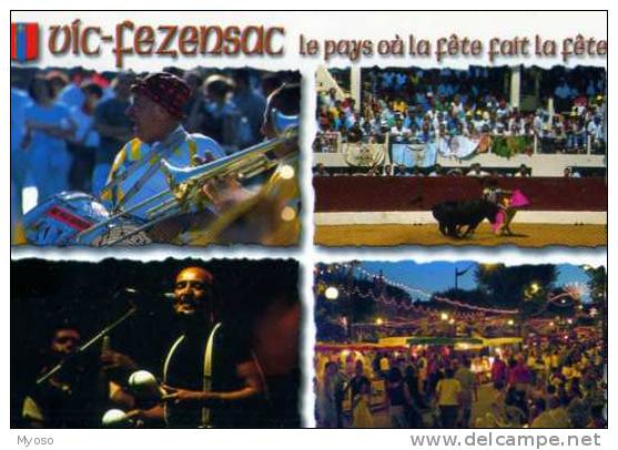 32  VIC FEZENSAC Bandas Feria De Pentecote Festival De Musique Latine Marches De Nuit, Blason - Vic-Fezensac