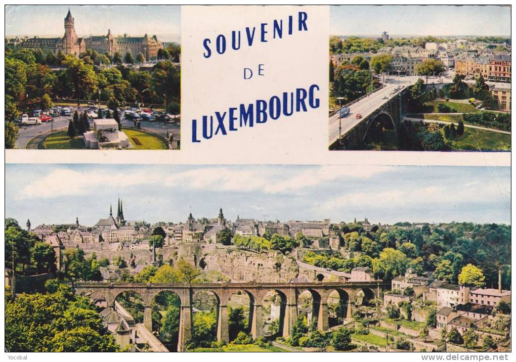 Cp , LUXEMBOURG , Multi-Vues - Luxembourg - Ville