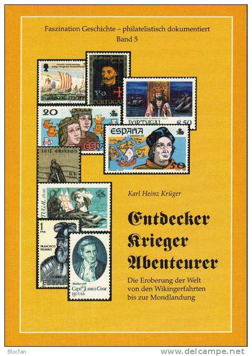 Von Wikinger Bis Kosmos Entdecker Krieger Abenteurer Krüger Antiquarisch 9€ Humorvolle Geschichte Band 5 Mit Briefmarken - Otros & Sin Clasificación