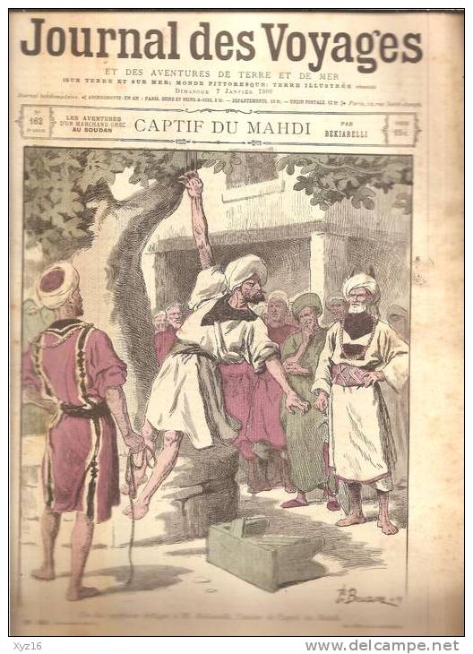 JOURNAL DES VOYAGES N°162  7 Janvier  1900   CAPTIF DU MAHDI - Magazines - Before 1900