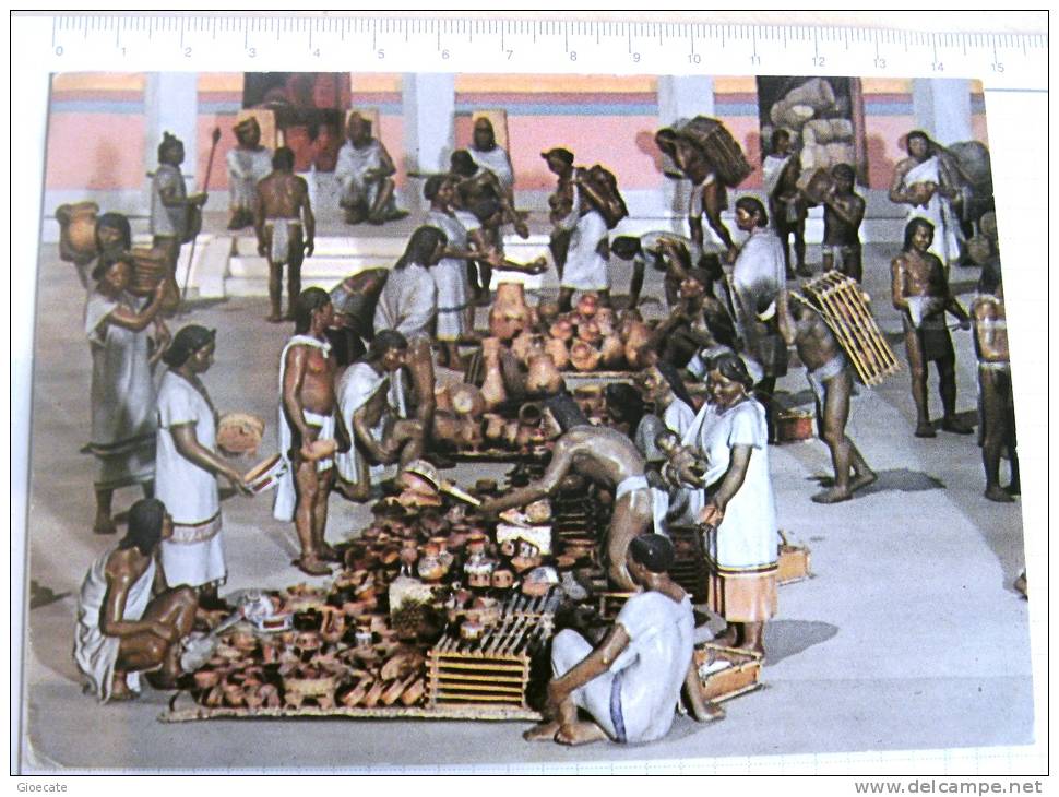 DIORAMA DEL MERCATO DE TLATELOCO – SALA MEXICA – VIAGG. 1987 – (1141) - Messico