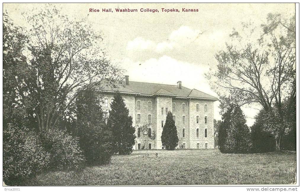 Topeca. Rice Hall, Washburn Collège. - Topeka