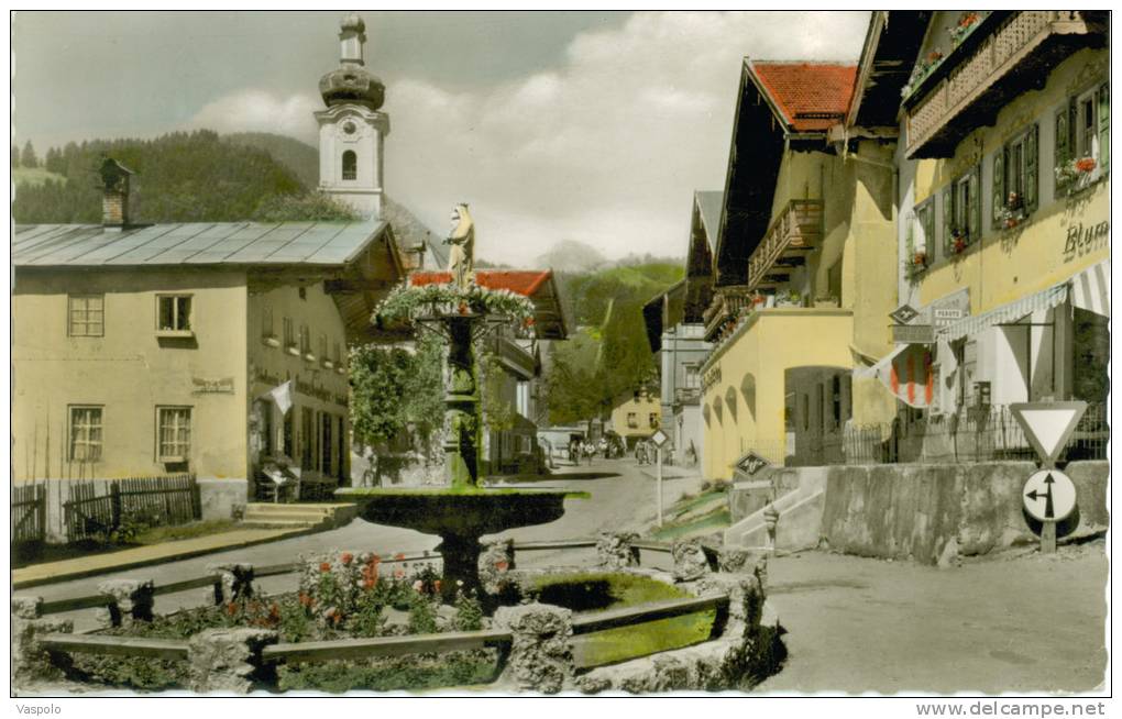 GERMANY-BAVARIA-OBERAUDOR F-(Inn).MARIENBRUNNEN--CI RCULATED 1960 - Aichach