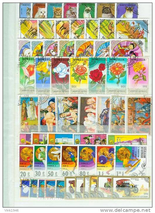 Mongolia Mongolie, 173V, Nice Collection,collectie,most Complete Sets,used/gestempeld,3 Scans (L1142) - Mongolia