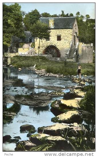 N°19360 -cpsm Saint Leonard Des Bois (Sarthe) Moulin Du Val- - Molinos De Agua