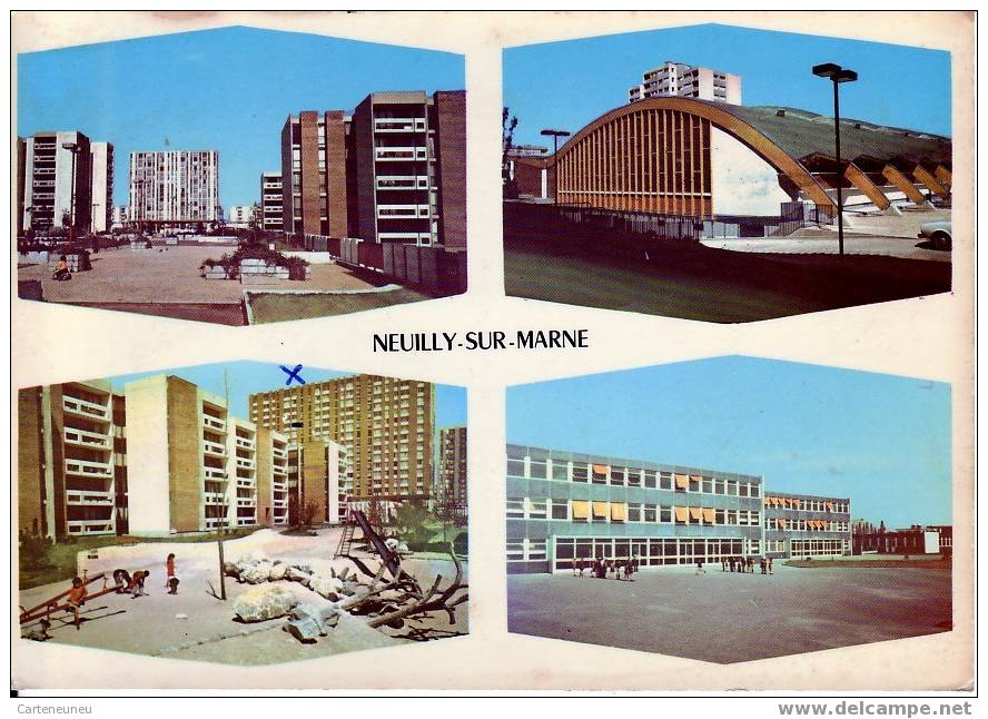 Neuilly Sur Marne  4 Vues Couleur - Neuilly Sur Marne