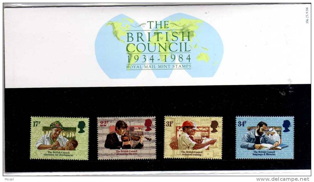 1984 British Council Presentation Pack PO Condition - Presentation Packs