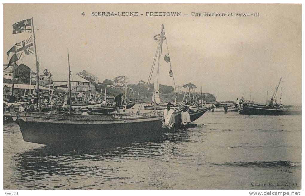 AFRIQUE - SIERRA LEONE - FREETOWN - The Habour At Saw Pitt (boats) - Sierra Leone