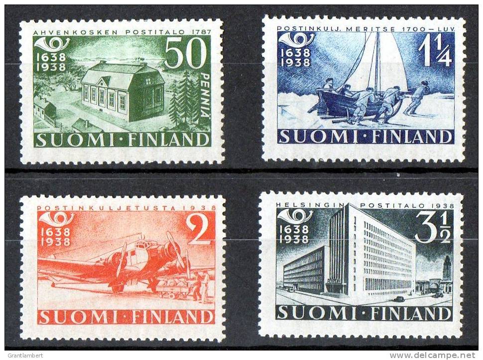 Finland 1938 Postal Service MH SG 326-329 - Nuovi