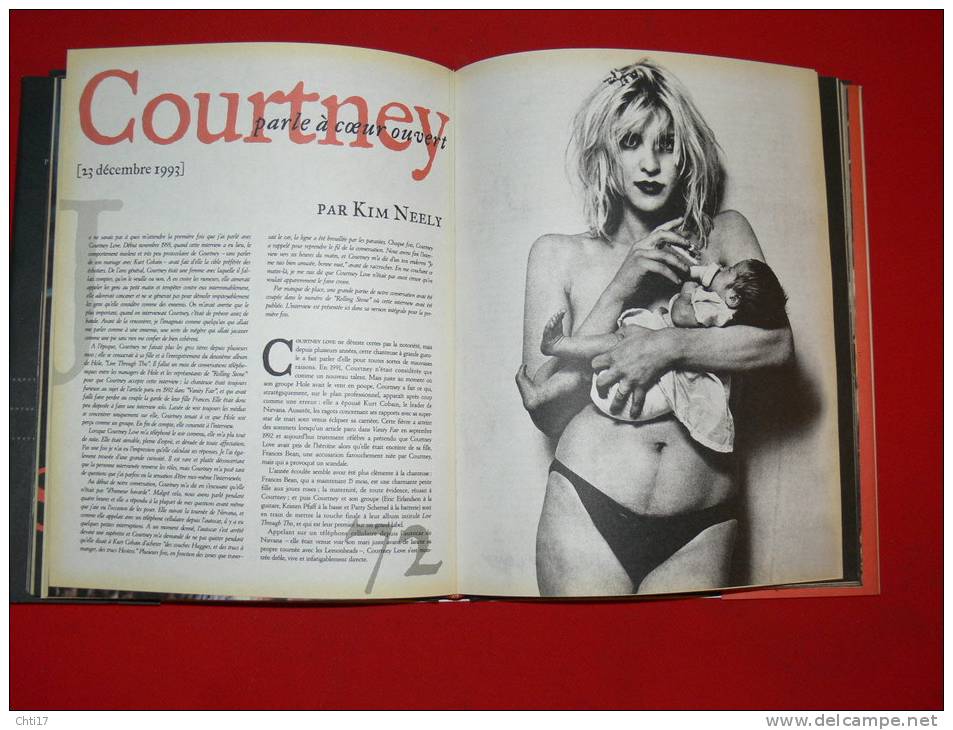 KURT COBAIN NIRVANA COURTNEY LOVE PAR LES JOURNALISTES DE ROLLING STONES EDITION VADE RETRO EN 1995