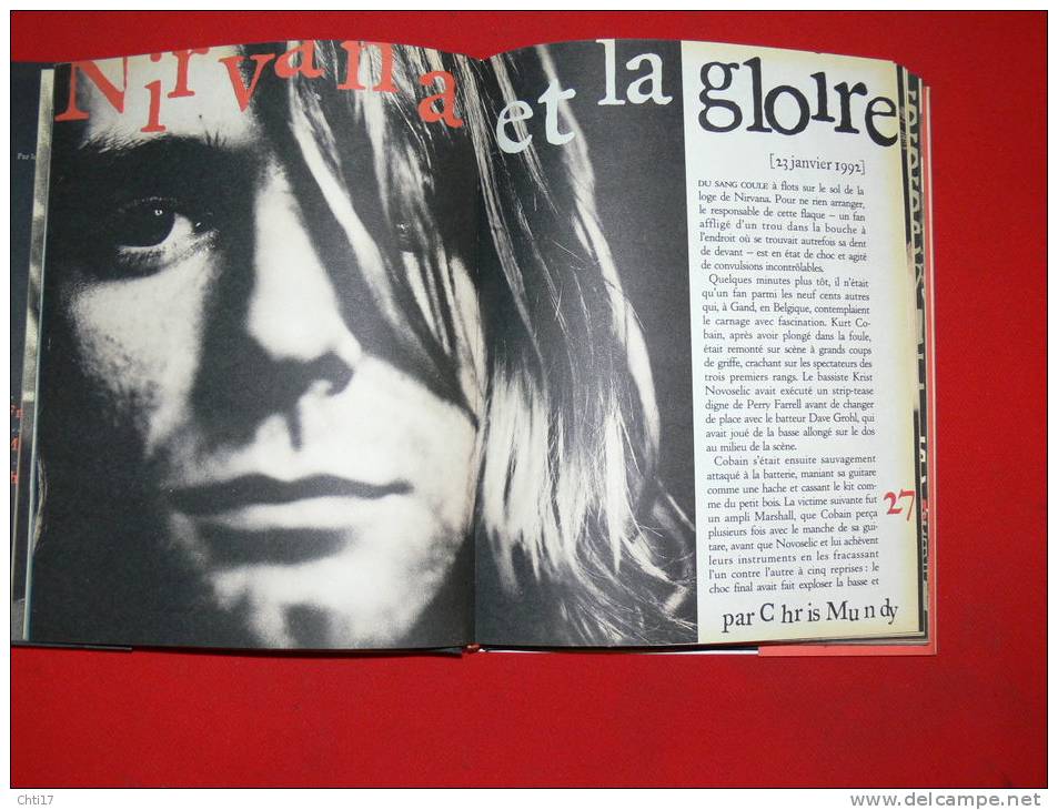 KURT COBAIN NIRVANA COURTNEY LOVE PAR LES JOURNALISTES DE ROLLING STONES EDITION VADE RETRO EN 1995