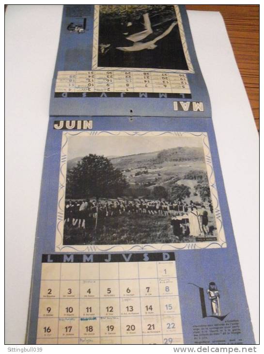 JOUBERT. Rare Calendrier Des Scouts De France 1947 Pour L'année Du Jamboree Mondial De La Paix à Moisson. En 1ère, St Ge - Grand Format : 1941-60