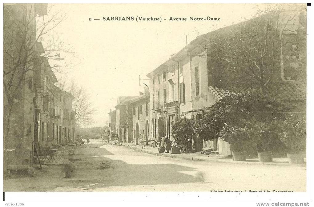 CPA  SARRIANS, Avenue Notre Dame  5577 - Sarrians