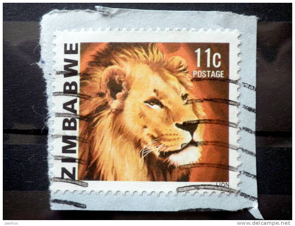 Zimbabwe - 1980 - Mi.Nr.233 - Used - Animals - Lion - Definitives - On Paper - Zimbabwe (1980-...)
