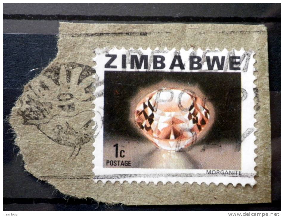 Zimbabwe - 1980 - Mi.Nr.227 - Used - Gems - Morganite - Definitives - On Paper - Zimbabwe (1980-...)