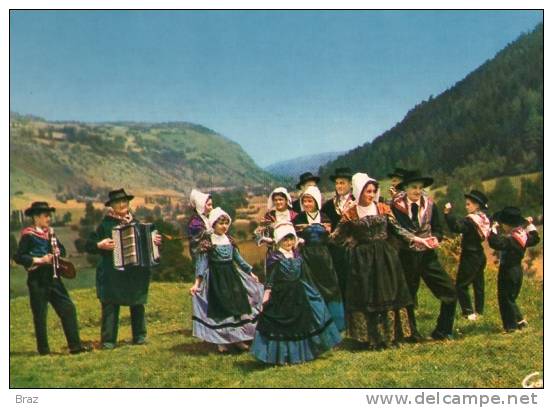 CPM Auvergne La Bourrée De Murat - Danze