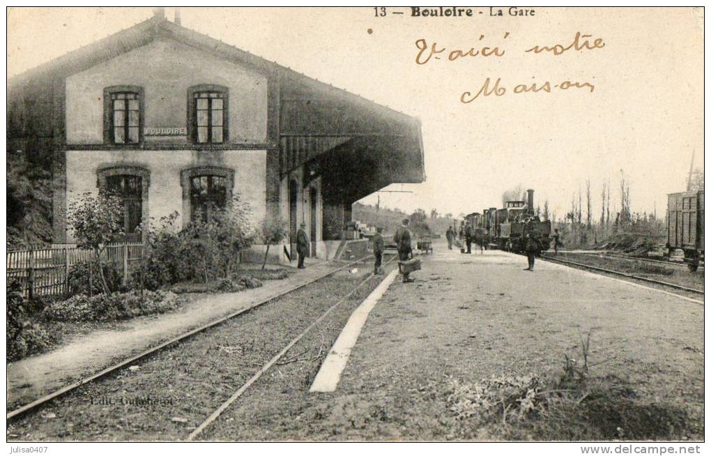 BOULOIRE (72) Intérieur De La Gare Avec Train - Bouloire