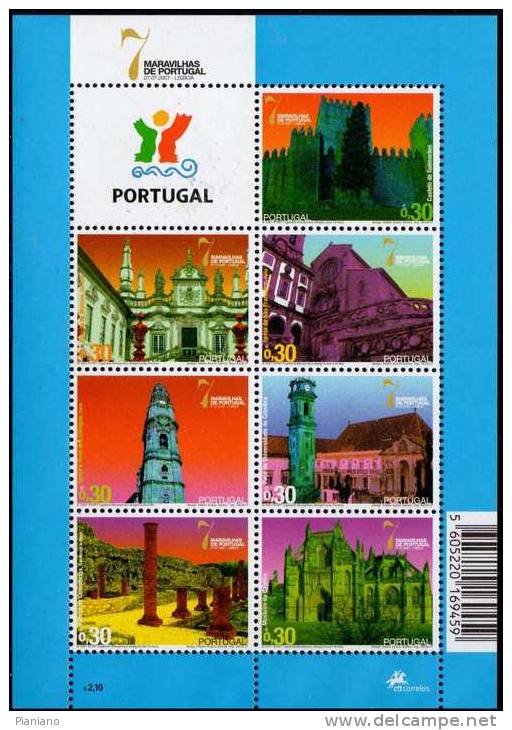 PIA - PORTUGAL  - 2007 :  Les 7 Merveilles Du Portugal  - (Yv 3158-78) - Unused Stamps