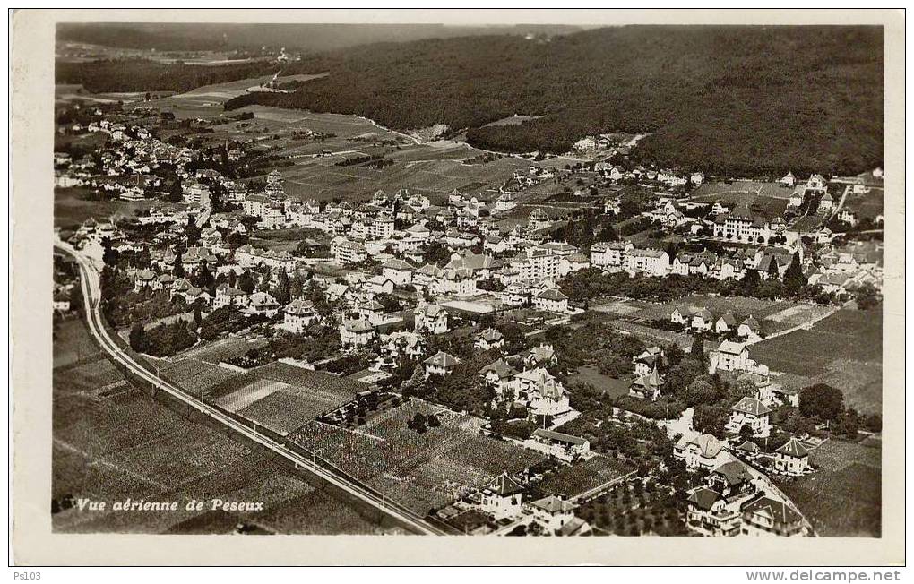 Suisse - Peseux (Neuchâtel) - Vue Aérienne - Peseux