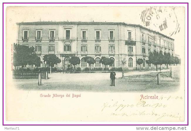 1963 SICILIA ACIREALE CATANIA VIAGGIATA NEL 1900 - Acireale