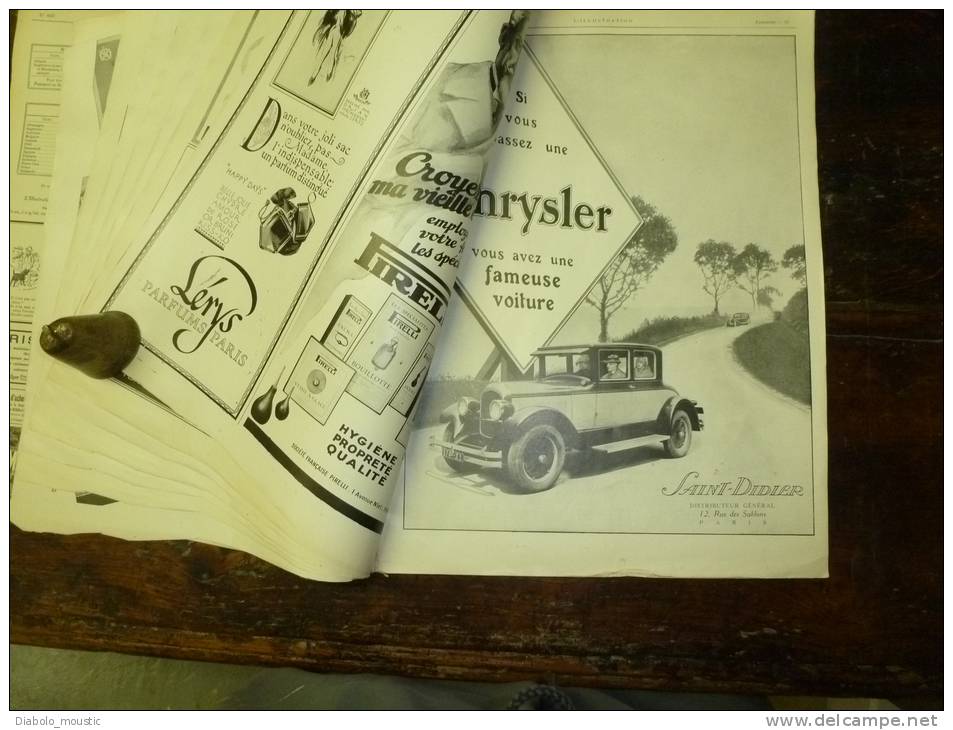 1926 Pubs Automobiles ; A Bord Dirigeable NORGE ;RIO-de-JANEIRO (Brésil) Important Documentaire ; INDOCHINE - L'Illustration