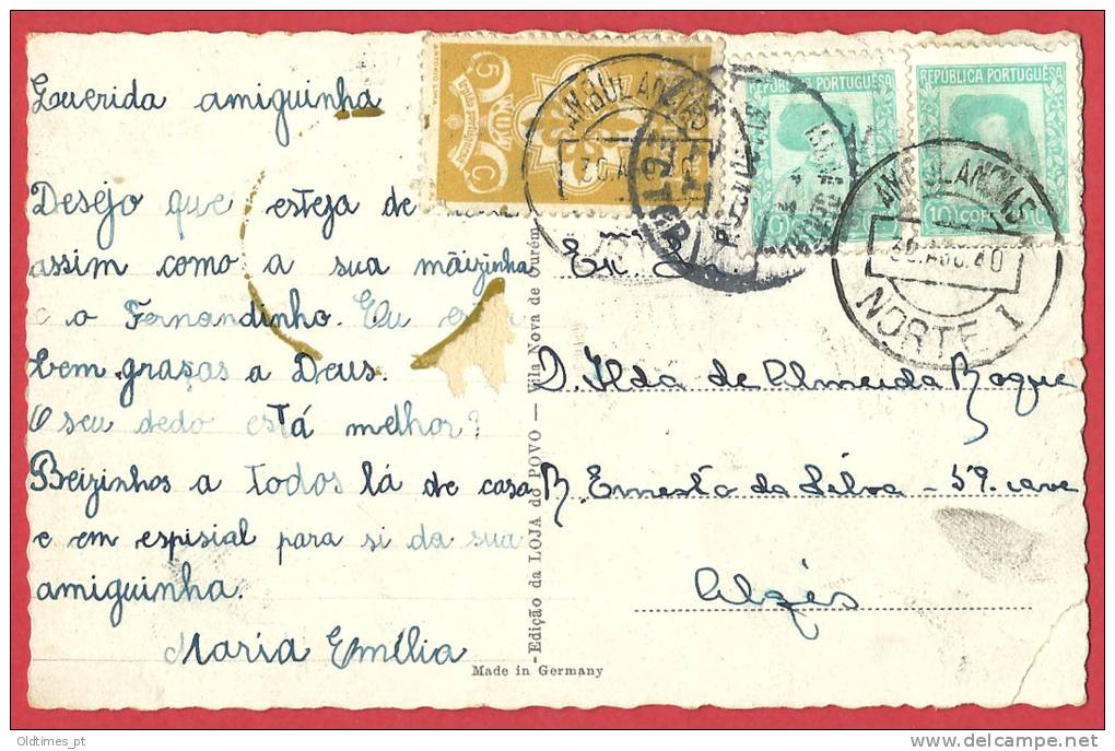 PORTUGAL - VILA NOVA DE OURÉM - TRECHO DO MERCADO 1940 PC - Santarem