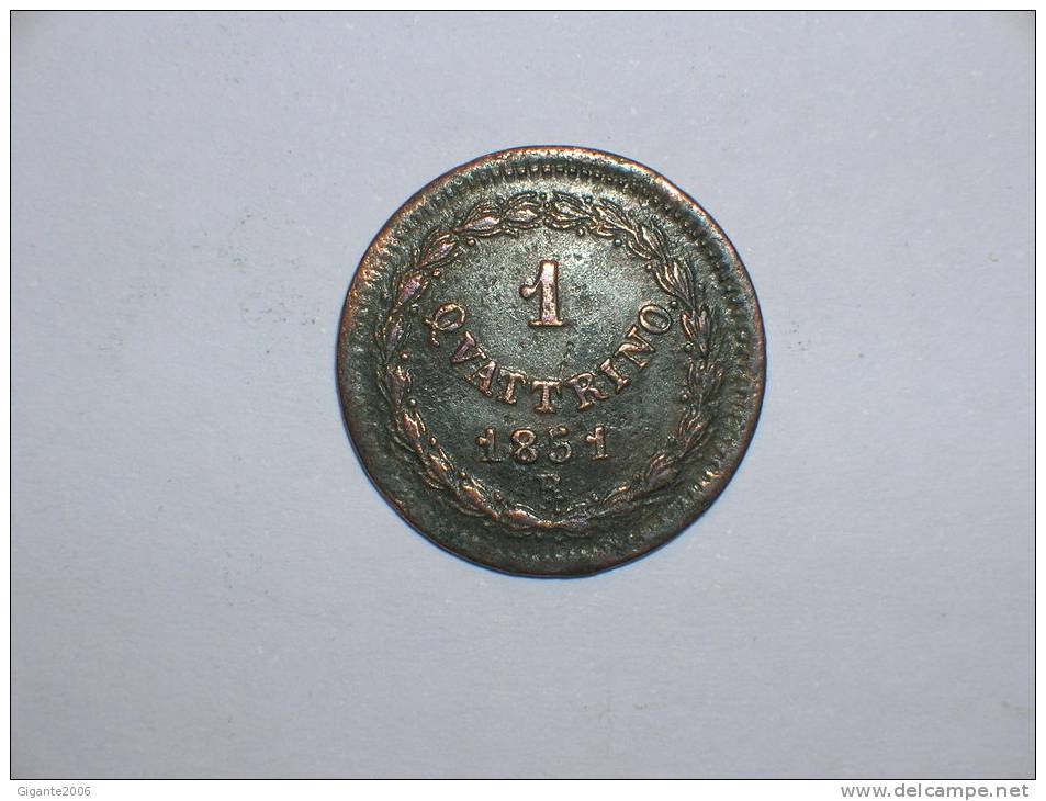 1 Quattrino 1851 Roma ANN VI (10108) - Vaticano (Ciudad Del)