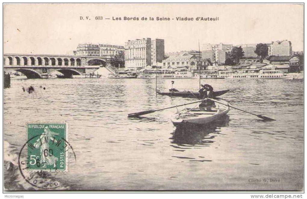 Les Bords De La Seine - Viaduc D´Auteuil - La Seine Et Ses Bords