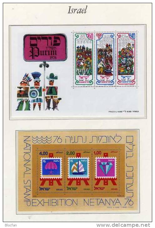 Freudenfest Purim 1976 Israel Block 14 Plus 15 ** 2€ Illustrationen Buch Esther Literatur Bloc Sheet Bf Asia - Brieven En Documenten