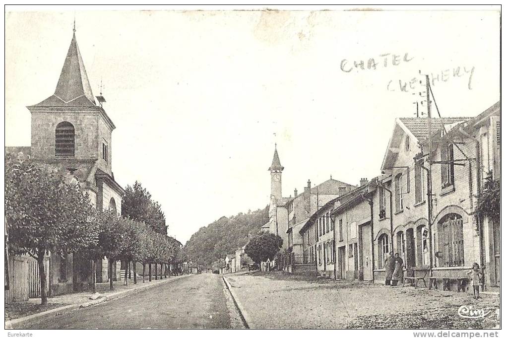 ARDENNES 08. CHATEL CHEHERY RUE PRINCIPALE - Altri & Non Classificati