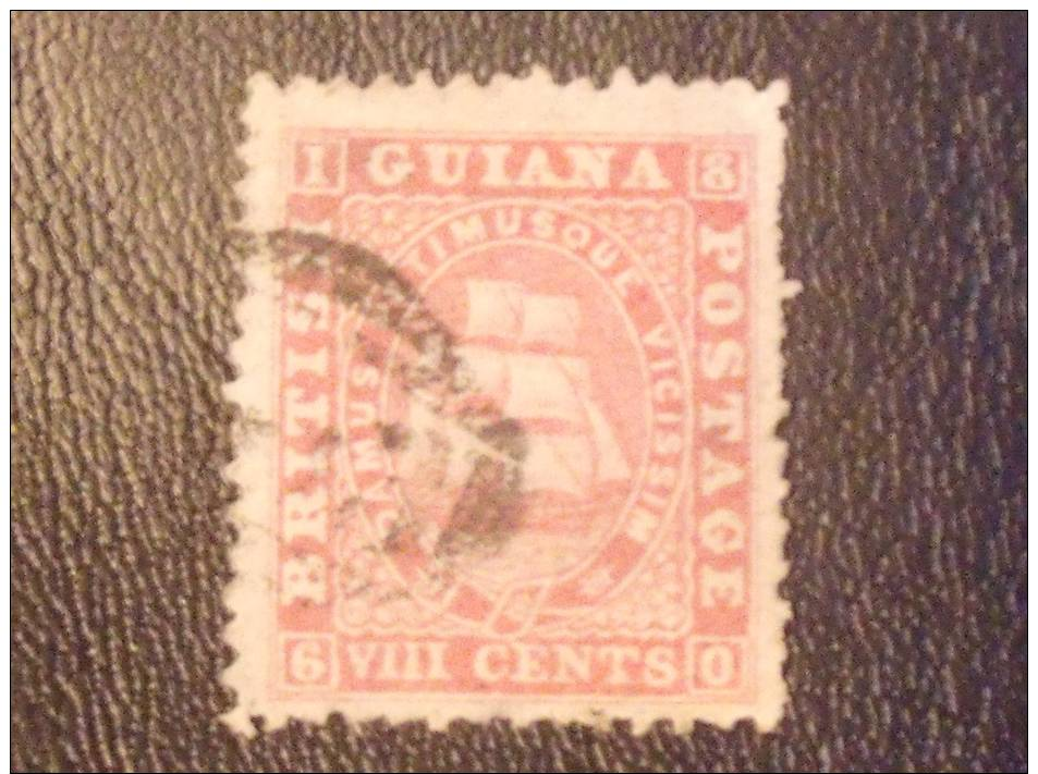 Early British Guiana Stamp #48 Used F/VF - Guyana Britannica (...-1966)