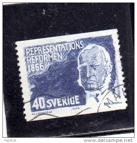 SWEDEN - SVERIGE - SVEZIA 1966 Centenaire De La Réforme Des Assemblées Représentatives USED - Used Stamps